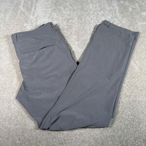 Duluth Trading Chino Performance Pants Mens 34 X 34  Standard Fit Gray Active